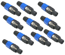 Load image into Gallery viewer, 10 MR DJ Conductor Speaker Cable Male Connector End Fit SPEAKON Audio Loudspeaker