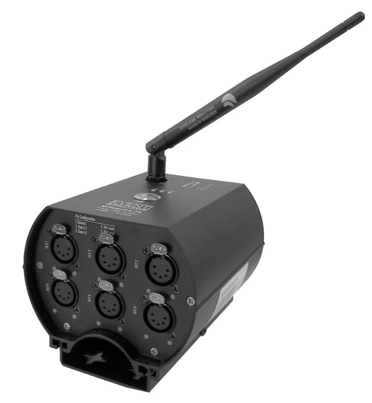 Antari WPRORXSPLIT6 Receiver with WDMX G3/4 & CRMX, 6 Way Splitter