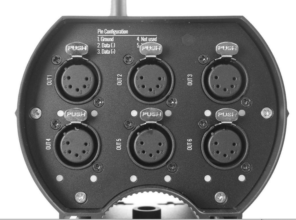 Antari WPRORXSPLIT6 Receiver with WDMX G3/4 & CRMX, 6 Way Splitter