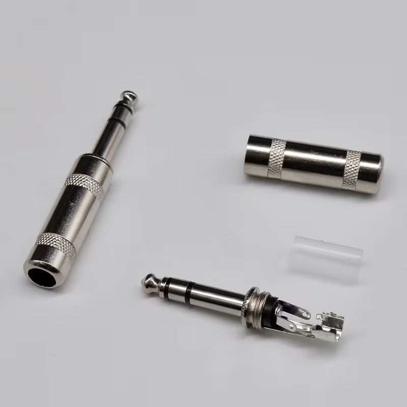 MR DJ QMHS10 Stereo 1/4" 6.35mm Male Audio Plug Connectors 10 Pack
