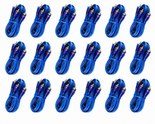 Load image into Gallery viewer, 20 Pack MK Audio KABC20B 20 ft Digital Audio Coaxial Cable Gold-Plated RCA Male to RCA Male S/PDIF Cable