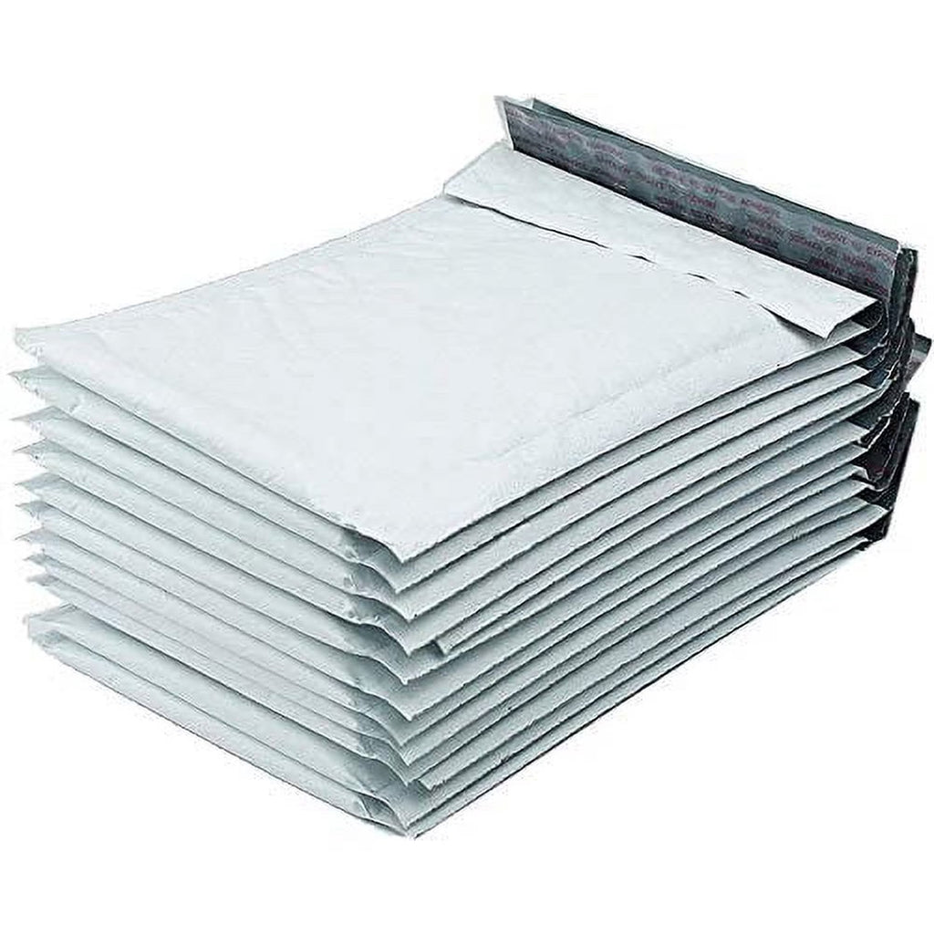 BM Paper 50-Pack #7 14.25" x 19" White Bubble-Lined Poly Mailers Self-Sealing Padded Shipping Envelopes