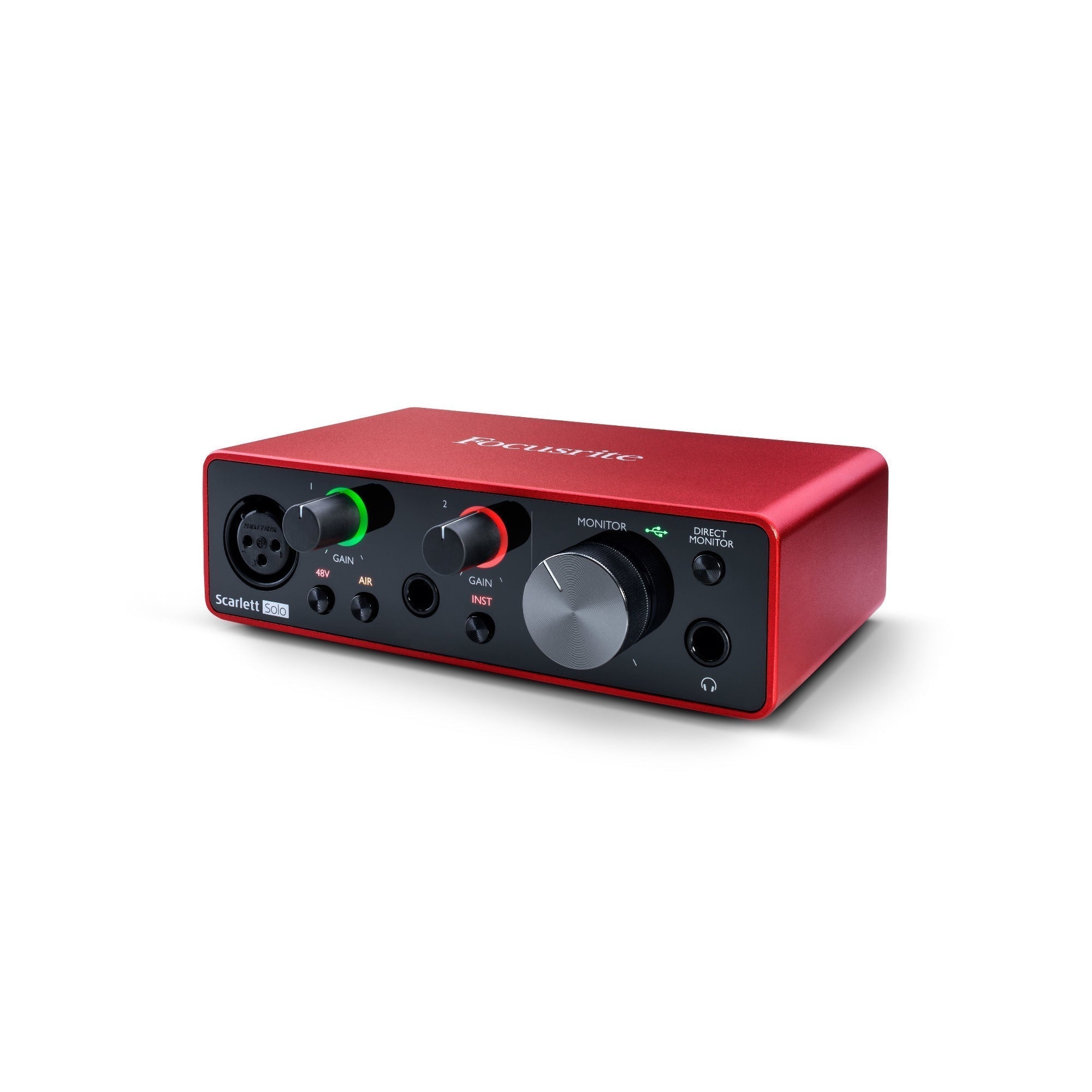 Focusrite Scarlett Solo 3rd Gen 2x2 USB Audio Interface With Single Microphone Preamp, 3rd Generation