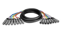 Load image into Gallery viewer, Hosa XLR-803, 8-channel XLR Female to XLR Male Balanced Snake Cable - 3 Meter
