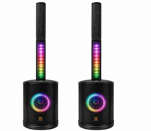 Load image into Gallery viewer, 2 Pack MR DJ ELITE All-In-One 8" Portable Bluetooth Line Column Array Speaker