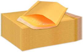 100 - 6x10 Lightweight Self Sealing Tear & Puncture Resistant Padded Kraft Bubble Mailer Envelope Bags