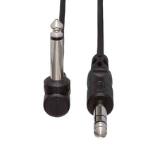 Load image into Gallery viewer, Hosa CPP-103R, 1/4" TS to Right-angle 1/4" TS Unbalanced Interconnect Cable - 3 Feet