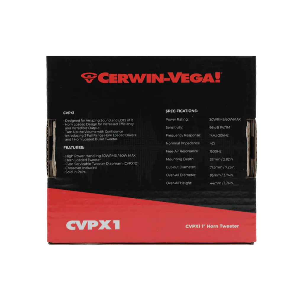 Cerwin Vega CVPX1 CVPX Series 1" Bullet Horn Tweeter