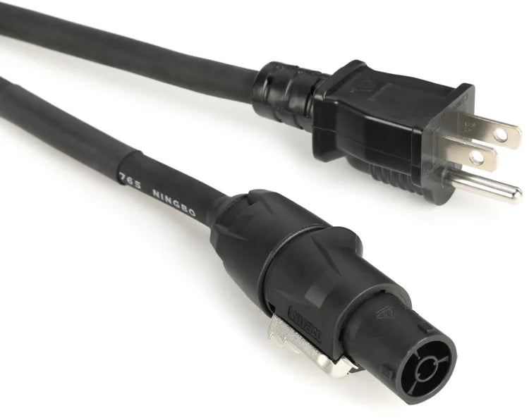Hosa PRXN-110 Series True 1 Cable with REAN and Hosa NEMA 5-15P Connectors - 10 feet