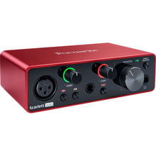 Load image into Gallery viewer, Focusrite Scarlett Solo 4rd Gen USB Audio Interface Bundle Mic Stand + Pop Filter + XLR Cable