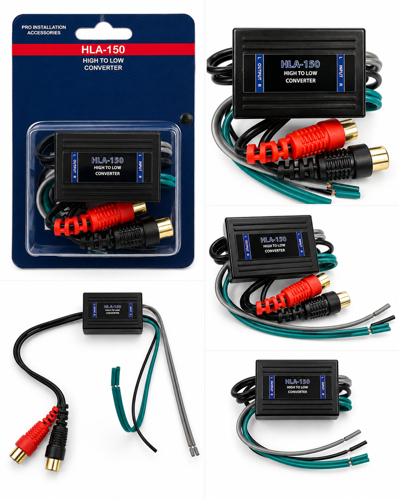 4 Absolute HLA-150 2-Channel High-to-Low Line Output Converter RCA Outputs