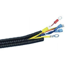 Load image into Gallery viewer, American Terminal  100 Ft 3/4" Split Wire Loom Conduit Polyethylene Tubing Black Color Sleeve Tube