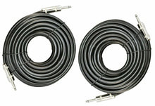 Load image into Gallery viewer, 2 MK Audio MKQQM3 1/4" to 1/4" 3 FT. Wire PA DJ Pro Audio Speaker Cable