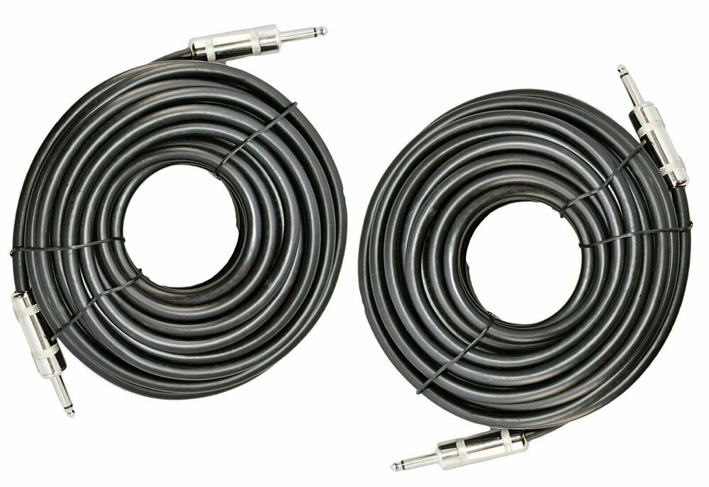 2 MK Audio MKQQM50 1/4" to 1/4" 50 FT. Wire PA DJ Pro Audio Speaker Cable