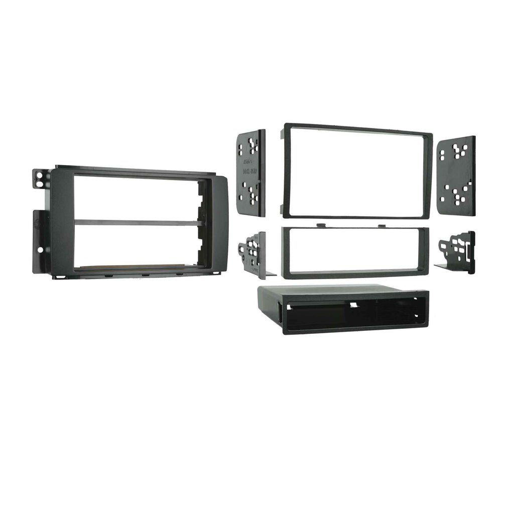 Metra 99-8713 Single/Double-DIN Car Stereo Dash Kit - Compatible Fits for Mercedes SLK 2005-2011