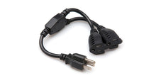 Load image into Gallery viewer, Hosa YAC-406, Dual NEMA 5-15R to NEMA 5-15P Power Extension Y Cable, 1.5 Feet