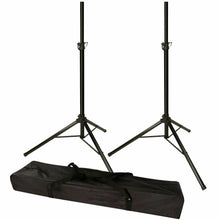 Load image into Gallery viewer, 2 MR DJ SS300B Speaker Stand with Road Carrying Bag