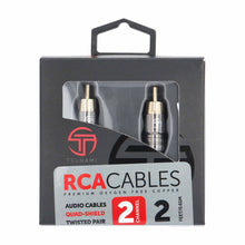 Load image into Gallery viewer, Tsunami TSX-RCA2 2 Channel 2 Ft RCA Cable