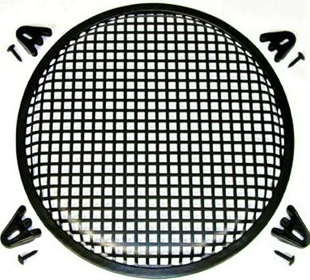 10" UNIVERSAL SPEAKER SUBWOOFER GRILL MESH COVER W/ CLIPS SCREWS GUARD