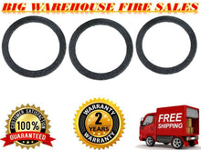 Load image into Gallery viewer, 3 15" Gray Carpeted MDF Car Stereo Speaker Woofer Subwoofer Sub Ring Spacer