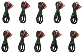 10 Absolute 12' RCA Interconnect Cable Wire Marine Car Amplifier Stereo Home Audio