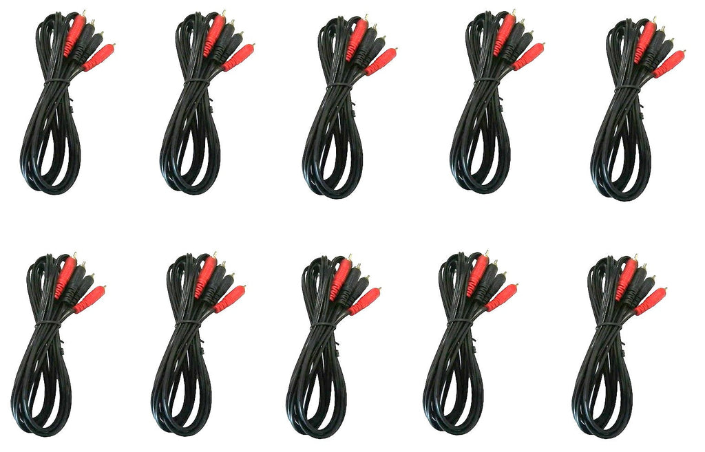 10 Absolute 20' RCA Interconnect Cable Wire Marine Car Amplifier Stereo Home Audio