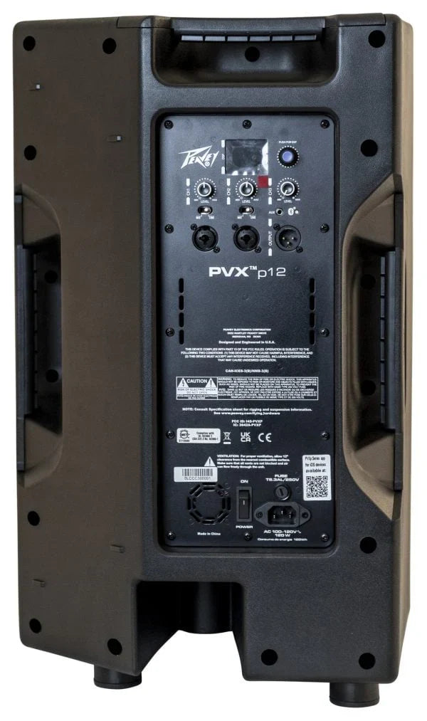 Peavey PVXP12 DSP Bluetooth 12" 980W 12" Powered Speaker 1.4" Driver + 2 XLR Cable