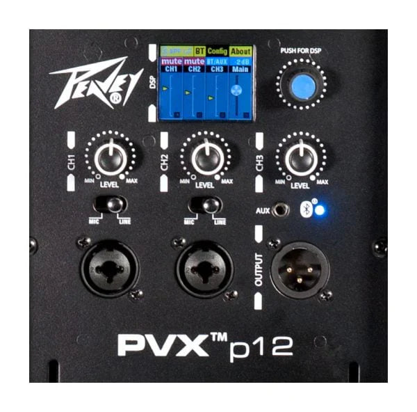 Peavey PVXP12 DSP Bluetooth 12" 980W Powered Speaker 1.4" Driver+ Speaker Stand