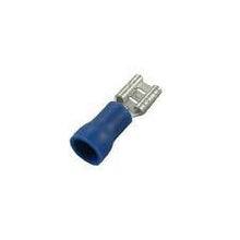 Load image into Gallery viewer, BLUE 16/14 GAUGE .250 VINYL FEMALE DISCONNECTS (20 pieces)