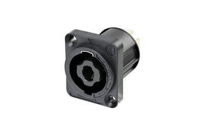 Neutrik NL4MPXX 4-pole speakON Male Panel-mount D-Series Flange Connector