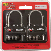 Load image into Gallery viewer, SKB 1SKB-PDL TSA Combination Cable Padlocks (2-Pack)