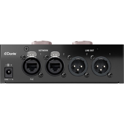 Focusrite REDNET-AM2 Stereo Dante Headphone Amplifier and Line-Out Interface