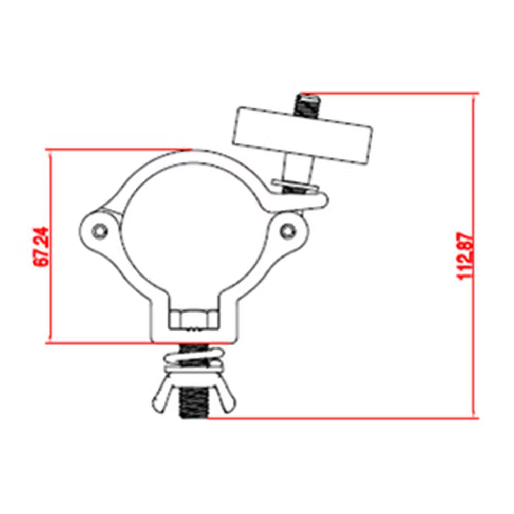 Antari CLAMPP50L Event Lighting Aluminium Pipe Clamp for 48-51mm Tube