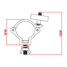 Load image into Gallery viewer, Antari CLAMPP50L Event Lighting Aluminium Pipe Clamp for 48-51mm Tube