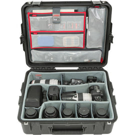 SKB 3i-2217-8DL iSeries 2217-8 Case with Think Tank Photo Dividers & Lid Organizer (Black)