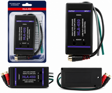 Load image into Gallery viewer, Absolute HLA450 2-Ch High-to-Low Line Output Converter Adjustable Speaker Level to RCA Converter