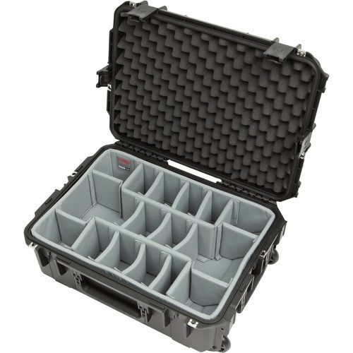 SKB 3i-2215-8DT iSeries 2215-8 Waterproof Utility Case with Wheels and Think Tank Photo Dividers (Black)