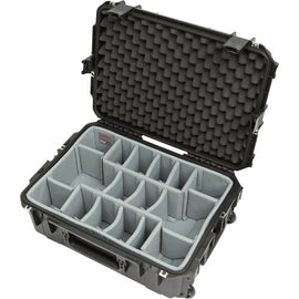 SKB 3i-2215-8DT iSeries 2215-8 Waterproof Utility Case with Wheels and Think Tank Photo Dividers (Black)