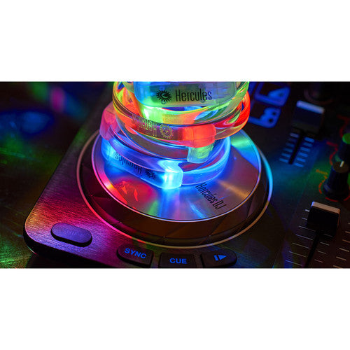 Hercules HER-WRISTBAND-10-PK Sound-Reactive Multicolor LED Wristbands (10-Pack)