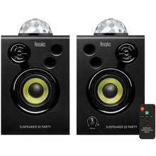 Load image into Gallery viewer, Hercules DJMONITOR-32-PARTY DJSpeaker 32 Party 3" Powered Speakers with Integrated Light Dome (Pair)