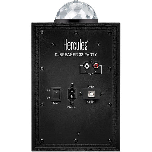 Hercules DJMONITOR-32-PARTY DJSpeaker 32 Party 3" Powered Speakers with Integrated Light Dome (Pair)