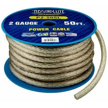 Load image into Gallery viewer, Absolute 2 Gauge 50' Primery Marine Car Audio Battery Power Cable Silver
