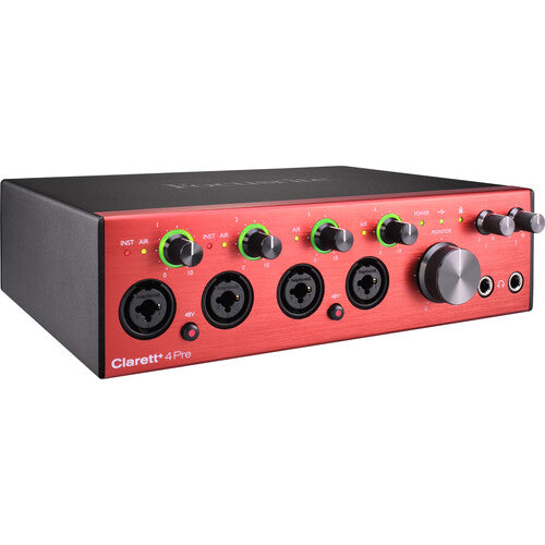 Focusrite CLARETT-PLUS-4PRE Desktop 18x8 USB-C Audio/MIDI Interface