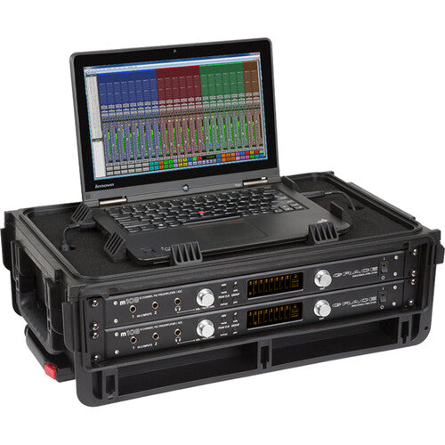 SKB 1SKB-ISF2U Injection Molded 2U Studio Flyer Rack Case