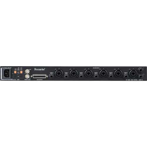Focusrite CLARETT-PLUS-OCTOPRE Eight-Channel Preamp with 24-Bit / 192 kHz Conversion and ADAT I/O