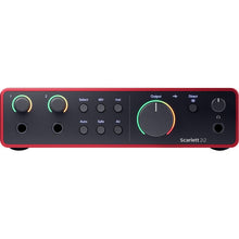 Load image into Gallery viewer, Focusrite SCARLETT-2I2-STU-4G USB-C Audio Interface with Microphone and Headphones
