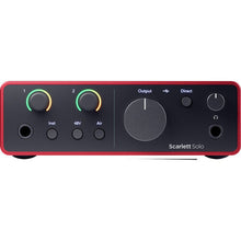 Load image into Gallery viewer, Focusrite SCARLETT-SOLO-STU-4G USB-C Audio Interface Microphone Headphones