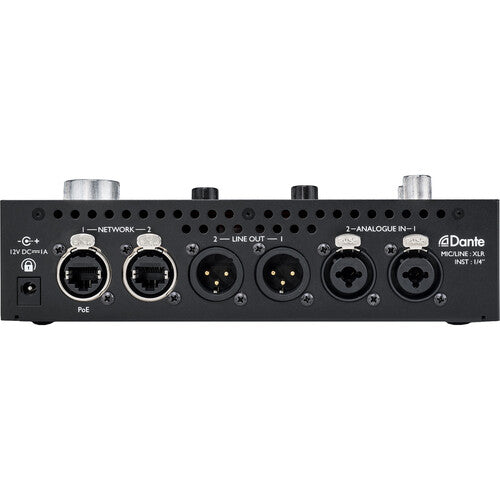Focusrite REDNET-X2P 2x2 Dante Audio Interface with Red Evolution Mic Pres