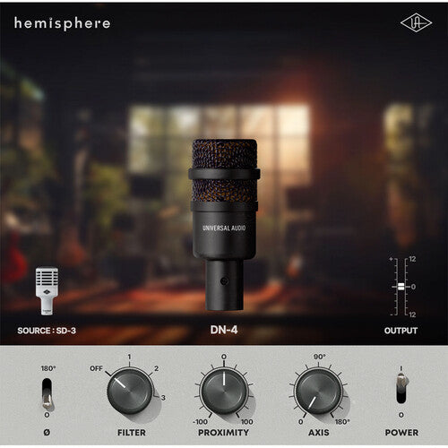 Universal Audio UA-SD3-U Cardioid Dynamic Microphone with Hemisphere Modeling