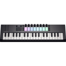 Load image into Gallery viewer, Novation	LAUNCHKEY-MINI37-MK4 USB MIDI Keyboard Controller (Black, 37 Mini Keys)